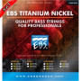 Струны для бас-гитары EBS TN-CM 4-string (45-105) Titanium Nickel