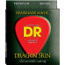 Струны для акустической гитары DR DSA-10 DRAGON SKIN (10-48) Lite