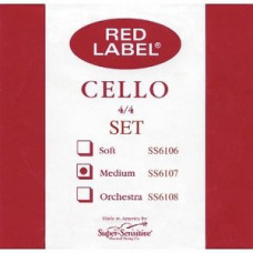 Струны для виолончели SUPER SENSITIVE Red Label SS6107