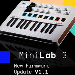 Arturia випустила безкоштовне оновлення прошивки версії 1.1 для MiniLab 3.
