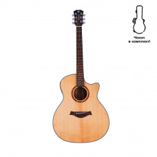Електроакустична гітара Alfabeto SOLID AMS40EQ (Natural) + чохол