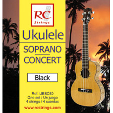 Струны для укулеле ROYAL CLASSICS UBSC80 Ukelele Black Soprano-Concert