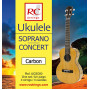 Струны для укулеле ROYAL CLASSICS UCSC60 Ukelele Carbon Soprano-Concert