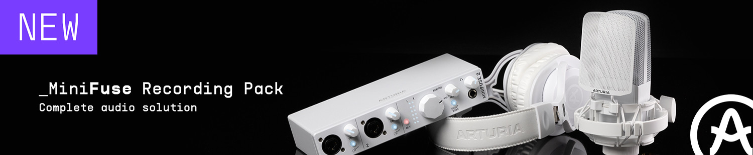 Arturia представила MiniFuse Recording Pack